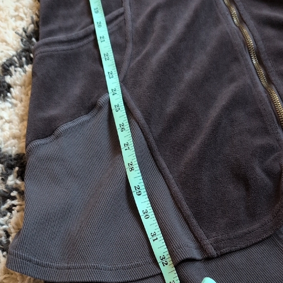 XCVI Charcoal Gray Zip-Up Hooded Sweatshirt - Picture 8 of 10